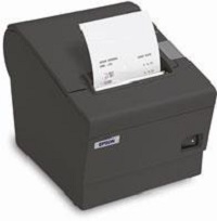 Epson TM T88V - Impresora de recibos - línea térmica - rollo 8 cm - hasta 300 mm/segundo - USB, LAN, serial - gris oscuro