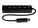 StarTech.com Adaptador Concentrador Hub Ladrón USB 3.0 Super Speed 4 Puertos Salidas Portátil para Laptop Ordenador - Negro - Hub - 4 x SuperSpeed USB 3.0 - sobremesa - para P/N: FCREADMICRO3, MSDREADU3CA