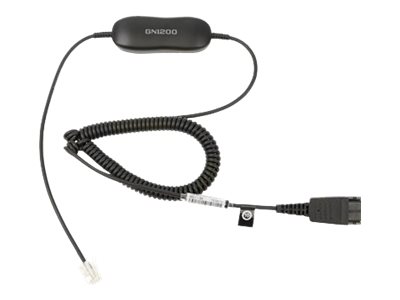 Jabra GN1200 CC - Cable para auriculares - Desconexión rápida (P) a RJ-9 (M) - 2 m - para Jabra GN 2100, GN 2200, GN 2250