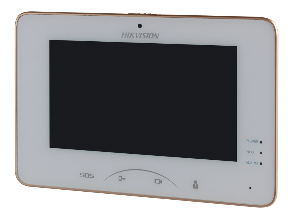 Hikvision DS-KH8301-WT Video Intercom Indoor Station - Sistema de intercomunicación de vídeo - cableado (LAN 10/100) - 7" monitor LCD