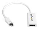 StarTech.com Conversor de Vídeo Mini DisplayPort a HDMI con Audio - Adaptador Activo MDP 1.2 para MacBook Pro - 4K @ 30Hz - Blanco (MDP2HD4KSW) - Vídeo conversor - DisplayPort - HDMI - blanco - para Apple MacBook Air; MacBook Pro