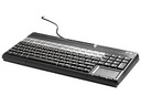 HP POS Keyboard with Magnetic Stripe Reader - Teclado - USB - QWERTY - Latinoamérica - carbonizado - para ElitePOS G1 Retail System; Engage One; MX12; RP9 G1 Retail System; TX1 POS Solution