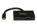 StarTech.com Adaptador Mini DP de Audio/Vídeo para Viajes - Conversor Mini DisplayPort a HDMI o VGA compatible con Thunderbolt - 1920x1200 (MDP2HDVGA) - Vídeo conversor - DisplayPort - HDMI, VGA - negro