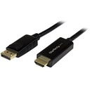 StarTech.com Cable de 3m Adaptador DisplayPort a HDMI - 4K 30Hz - Cable Conversor DP a HDMI Ultra HD - Cable de vídeo - DisplayPort (M) a HDMI (M) - 3 m - compatibilidad con 4K