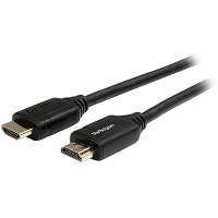 StarTech.com Cable HDMI premium de alta velocidad con Ethernet - 4K 60Hz - 3m - Cable HDMI Certificado Premium - HDMI 2.0 - HDMI con cable Ethernet - HDMI (M) a HDMI (M) - 3 m - negro - para P/N: CDP2DPHD, CDP2HDMDP, HD202A, HDBOOST4K2, MOD4DOCKACPD, TB3DKM2HDL, VS421HDDP