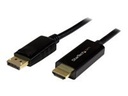 StarTech.com Cable Conversor DisplayPort a HDMI de 2m - Color Negro - Ultra HD 4K - Cable de vídeo - DisplayPort (M) a HDMI (M) - 2 m - negro - compatibilidad con 4K - para P/N: DK30CH2DEP, DK30CH2DEPUE, DK30CH2DPPD, DK30CH2DPPDU, DK30CHDDPPD, DK30CHDPPDUE