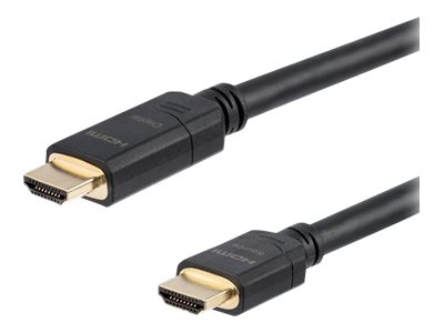 StarTech.com Cable HDMI de alta velocidad Activo CL2 24AWG de 20m - Cable HDMI de Instalación de Pared UltraHD 4kx2k (HDMM20MA) - Cable HDMI - HDMI (M) a HDMI (M) - 20 m - doble blindado - negro