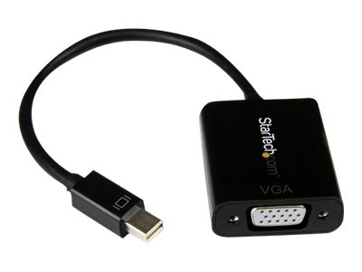 StarTech.com Cable Adaptador Conversor de Vídeo Mini DisplayPort a VGA - Convertidor - Mini DP Macho - VGA Macho - 1920x1200 - Negro - Vídeo conversor - VGA - DisplayPort - negro