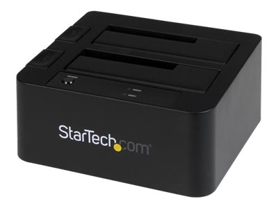 StarTech.com Docking Station eSATA USB 3.0 con UASP de 2 Bahías para Disco Duro o SSD SATA de 2,5 o 3,5 Pulgadas - Controlador de almacenamiento - 2.5", 3.5" - SATA 6Gb/s - 600 MBps - eSATA 6Gb/s, USB 3.0 - negro - para P/N: SVA12M5NA