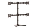 StarTech.com Base de Soporte Ajustable VESA para 4 Monitores de hasta 27 Pulgadas - Adaptador VESA de Acero de Servicio Pesado - Base - para 4 monitores - aluminio, acero resistente - negro - tamaño de pantalla: 13"-27" - soporte para escritorio - para P/N: ACCSMNT