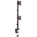 StarTech.com Vertical Desk Mount Dual Monitor Arm - For Monitors 13" to 27" - Adjustable - Desk Clamp / Grommet-Hole Mount - Dual VESA Monitors - Black (ARMDUALV) - Kit de montaje - para 2 monitores - acero resistente - negro - tamaño de pantalla: 13"-27" - escritorio, montable en escritorio - para P/N: DK30A2DH, DK30C2DAGPD, DK30C2HAGPD, TB3DK2DPM2, TB3DK2DPPD, USB3SDOCKDD, USB3SDOCKHDV