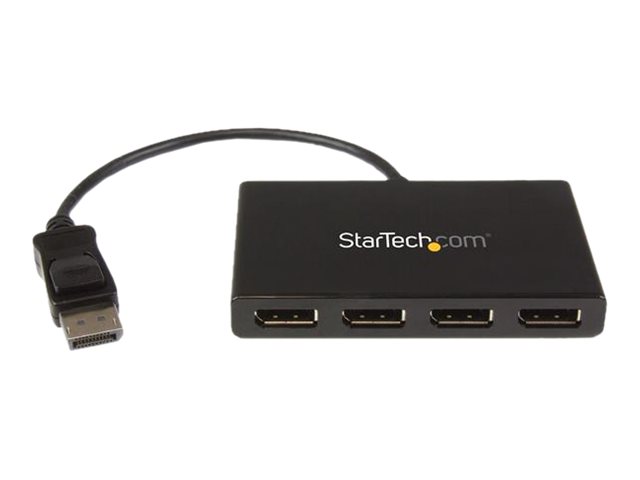 StarTech.com Splitter Multiplicador DP 1.2 a 4 puertos DisplayPort - Hub MST - Bifurcador de vídeo - 4 x DisplayPort - sobremesa - para P/N: SV231DPU34K, SVA5N3NEUA
