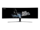 Samsung C49HG90DML - CHG9 Series - monitor LED - curvado - 49" (48.9" visible) - 3840 x 1080 @ 144 Hz - VA - 600 cd/m² - 3000:1 - 1 ms - 2xHDMI, DisplayPort, Mini DisplayPort - charcoal black