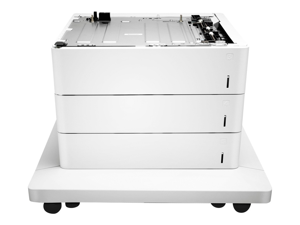 HP Paper Feeder and Stand - Bandeja/alimentador de papel - 1650 hojas en 3 bandeja(s) - para Color LaserJet Managed E65150, E65160; Color LaserJet Managed Flow MFP E67660
