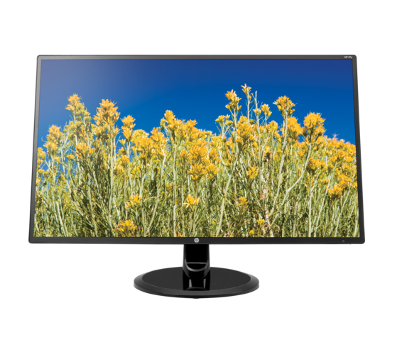 HP 27y - Monitor LED - 27" - 1920 x 1080 Full HD (1080p) @ 60 Hz - ADS-IPS - 300 cd/m² - 1000:1 - 5 ms - HDMI, DVI-D, VGA