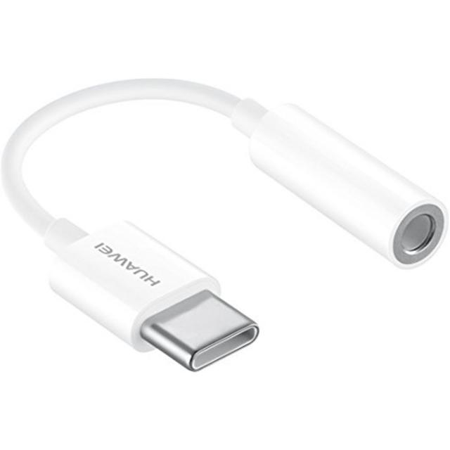 Huawei CM20 - USB-C a adaptador de conexión para auriculares - USB-C (M) a miniconector (H) - 9 cm - blanco