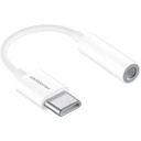 Huawei CM20 - USB-C a adaptador de conexión para auriculares - USB-C (M) a miniconector (H) - 9 cm - blanco