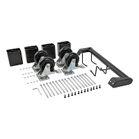 Tripp Lite Charging Station Cart Conversion Kit with Handle, Casters & Cord Manager - Carrito para 16 PC tablet/portátiles - negro