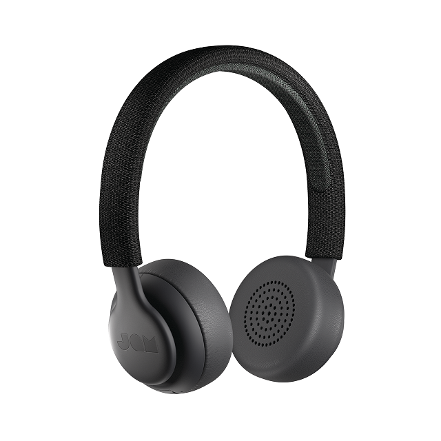Jam Been There - Auriculares con diadema con micro - en oreja - Bluetooth - inalámbrico - negro