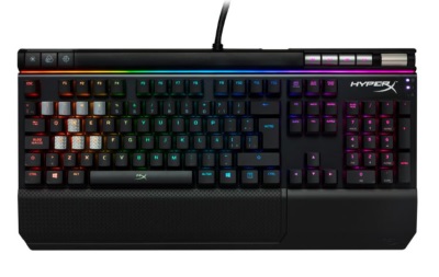 HyperX Alloy Elite RGB - Teclado - Cableado - USB - Ergonomic Design - Aluminio - Exclusiva barra de luz y efectos de iluminación dinámico