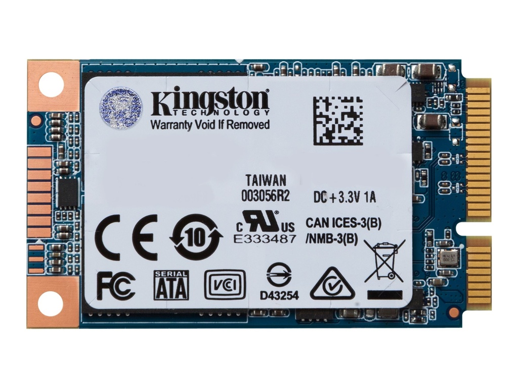 Kingston UV500 - Unidad en estado sólido - cifrado - 480 GB - interno - mSATA - SATA 6Gb/s - AES de 256 bits - Self-Encrypting Drive (SED), TCG Opal Encryption 2.0