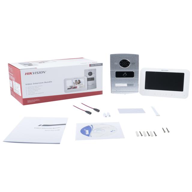 Hikvision DS-KIS601 - Sistema de intercomunicación de vídeo - cableado - 7" monitor LCD - 1 cámara(s) - CMOS