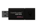 Kingston DataTraveler 100 G3 - Unidad flash USB - 256 GB - USB 3.0 - negro