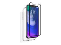 Zagg invisibleSHIELD Glass+ 360 - Carcasa protectora para teléfono móvil - negro - para Apple iPhone X