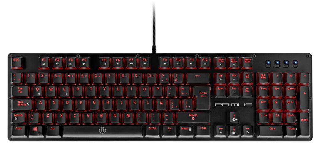 Primus Gaming - Keyboard - Wired - Spanish - USB - Ball100T Rd PKS-101S