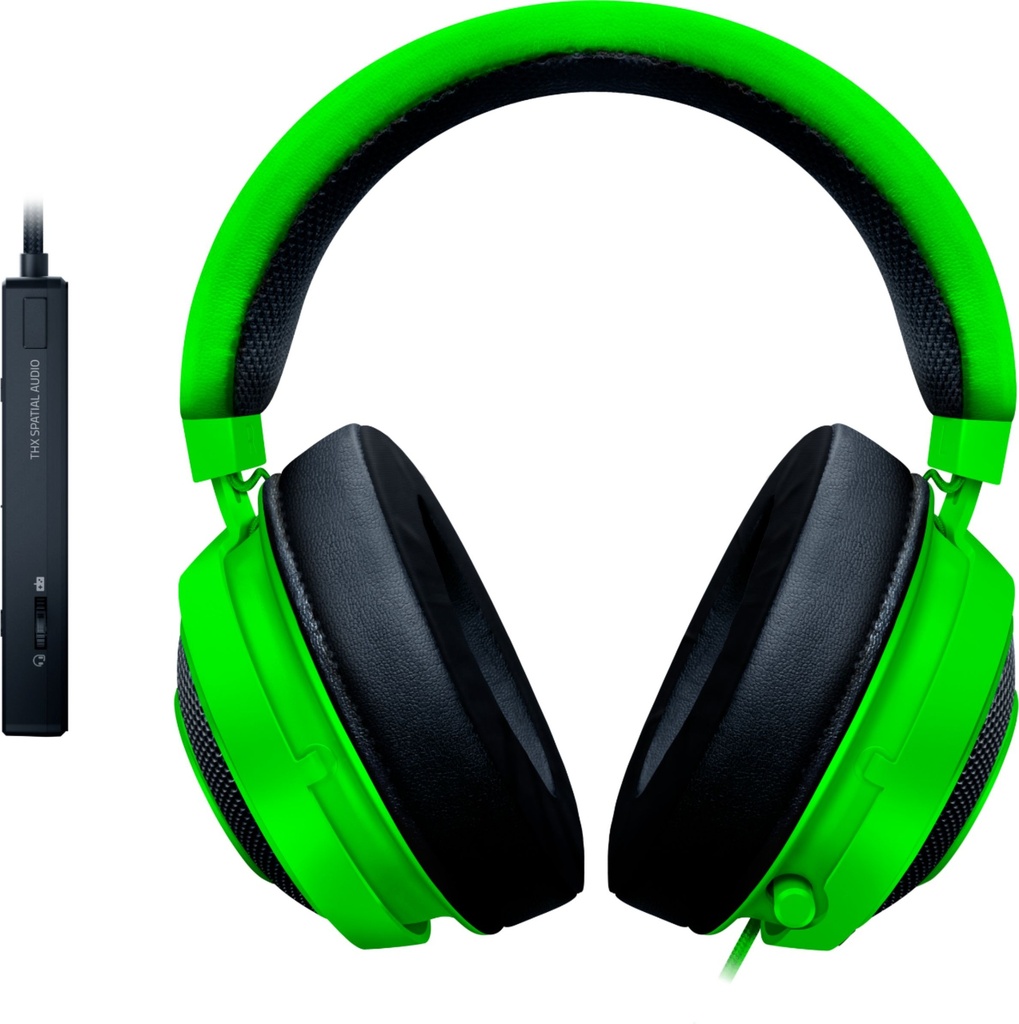 Razer Kraken - Tournament Edition - auricular - tamaño completo - cableado - conector de 3,5 mm - verde
