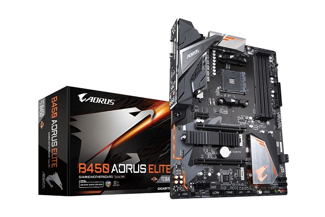 Gigabyte - B450 AORUS ELITE - Motherboard - ATX - Socket AM4 - AMD B450 - para Ryzen / para Ryzen 7 / para A series - AMD Radeon Vega - Sound card
