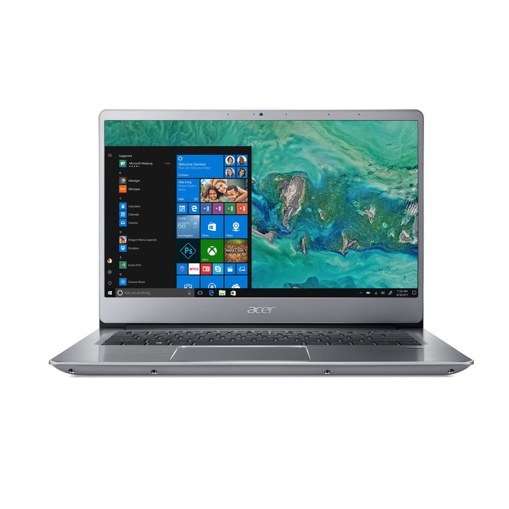 Acer - Notebook Swift 3 14”  - NX.H1SAL.003 - Silver -  Spa i5-8250U 4GB+16 Opt  1TB Silver Win 10 Hom