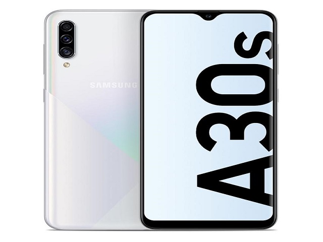 Samsung Galaxy A30S - Cellular phone - 4G - Android - Almacenamiento 64 GB - White - RAM 3GB - Cámara Frontal 16.0 MP - Cámara Principal 25 MP  