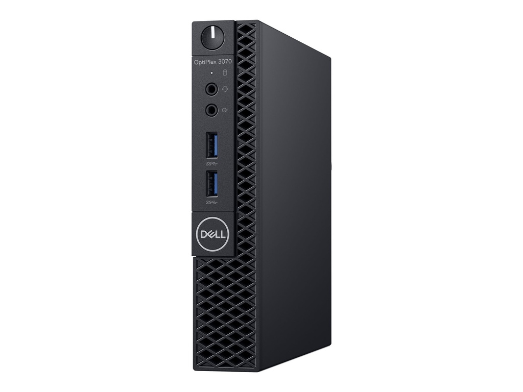 Dell OptiPlex 3070 - MLK - micro - Core i5 9500T / 2.2 GHz - RAM 8 GB - SSD 256 GB - NVMe, Class 35 - UHD Graphics 630 - GigE - Win 10 Pro 64 bits - monitor: ninguno - BTS - con 1 Year Hardware Service with Onsite/In-Home Service After Remote Diagnosis