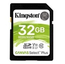 Kingston Canvas Select Plus - Tarjeta de memoria flash - 32 GB - Video Class V10 / UHS-I U1 / Class10 - SDHC UHS-I