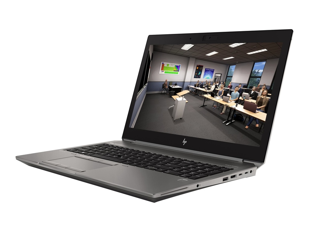 HP ZBook 15 G6 Mobile Workstation - Core i9 9880H / 2.3 GHz - Win 10 Pro 64 bits - 16 GB RAM - 512 GB SSD NVMe, TLC - 15.6" IPS 1920 x 1080 (Full HD) - Quadro T2000 / UHD Graphics 630 - Bluetooth, Wi-Fi - vPro - kbd: Latinoamérica