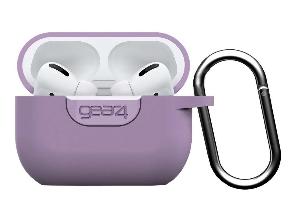 Gear4 Apollo - Estuche para auriculares inalámbricos - silicona - lila - para Apple AirPods Pro