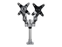 StarTech.com Brazo de Soporte de Escritorio Articulado VESA para 2 Monitores de hasta 27 Pulgadas - con Montura para Grommet - con Mordaza - Kit de montaje - para 2 pantallas LCD (brazo ajustable) - aluminio - plata - tamaño de pantalla: 13"-27" - montable en escritorio