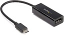 StarTech.com Adaptador Grafico USB-C a DisplayPort - 8K 30Hz - Adaptador HBR3 - Thunderbolt 3 - Dongle de Video para Monitor DP 1.4 - Adaptador de vídeo externo - USB-C - DisplayPort - negro