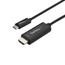 StarTech.com Cable Adaptador de 3m USB-C a HDMI 4K 60Hz - Negro - Cable USB Tipo C a HDMI - Cable Conversor de Vídeo USBC - Adaptador de vídeo externo - VL100 - USB-C - HDMI - negro