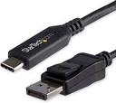 StarTech.com Cable Adaptador de 1m USB-C a Mini DisplayPort 4K 60Hz - Negro - Cable USB Tipo C a mDP - Cable de Vídeo USBC - Adaptador de vídeo externo - STM32F072CBU6 - USB-C - Mini DisplayPort - negro