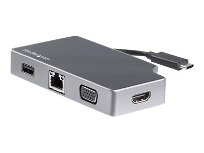 StarTech.com Adaptador USB-C Multipuertos HDMI y VGA - PD 95W - Mac Win Chrome - 4K - USB-A - GbE - Portátil - Docking Station USB Tipo C - Estación de conexión - USB-C - VGA, HDMI - GigE