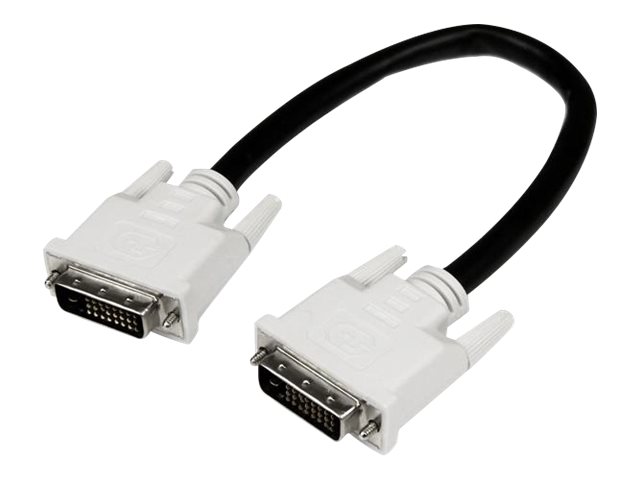 StarTech.com Cable de 1m DVI-D de Doble Enlace - Cable de Vídeo Digital para Monitor DVI-D Macho a Macho - Negro - 2560x1600 - Cable DVI - enlace doble - DVI-D (M) a DVI-D (M) - 1 m - tornillos de mariposa - negro