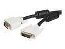 StarTech.com Cable de 5m DVI-D de Doble Enlace - Cable de Vídeo Digital para Monitor DVI-D Macho a Macho - Negro - 2560x1600 - Cable DVI - enlace doble - DVI-D (M) a DVI-D (M) - 5 m
