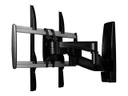 StarTech.com Soporte de TV para Pared - con Movimiento Total - de Acero y Aluminio - Brazo Articulado - para TV de 32 a 75 Pantalla Plana - Abrazadera - para TV - plástico, aluminio, acero - negro, plata - tamaño de pantalla: 32"-75" - se puede instalar en la pared