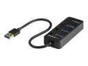 StarTech.com Hub USB 3.0 de 4 Puertos - Ladrón USB de 4 Puertos USB-A con Interruptores Individuales de Encendido/Apagado - Hub - 4 x USB 3.1 Gen 1 - sobremesa - para P/N: HB30C4AIB