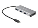 StarTech.com Hub USB-C 10Gbps de 3 Puertos con Lector de Tarjetas de Memoria Flash SD - 3x USB-A - (HB31C3ASDMB) - Hub - 1 x USB-C + 3 x USB 3.1 - sobremesa - para P/N: PEXUSB321C
