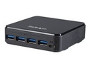 StarTech.com Switch Conmutador USB 3.0 4x4 para Compartir Dispositivos Periféricos - Conmutador - 8 x SuperSpeed USB 3.0 - sobremesa