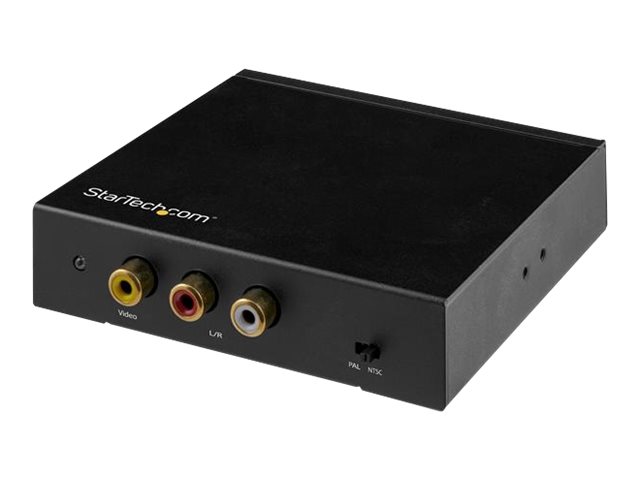 StarTech.com Caja Convertidora HDMI a RCA con Audio - Adaptador de Vídeo Compuesto - NTSC/PAL - 1080p - Vídeo conversor - HDMI - vídeo compuesto - negro