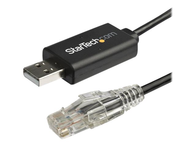 StarTech.com Cable de 1,8m Rollover para Consola Cisco - USB a RJ45 - 460Kbps - Cable serie - USB (M) a RJ-45 (M) - 1.8 m - USB 2.0 - negro